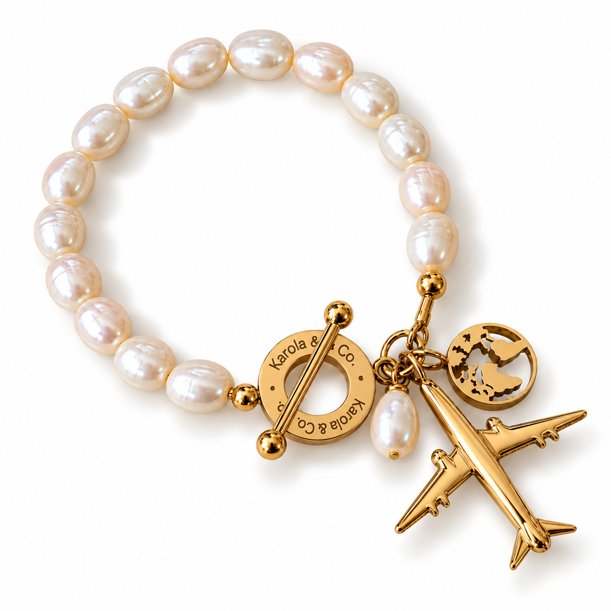 Alejandra Bon Voyage Pearl Bracelet