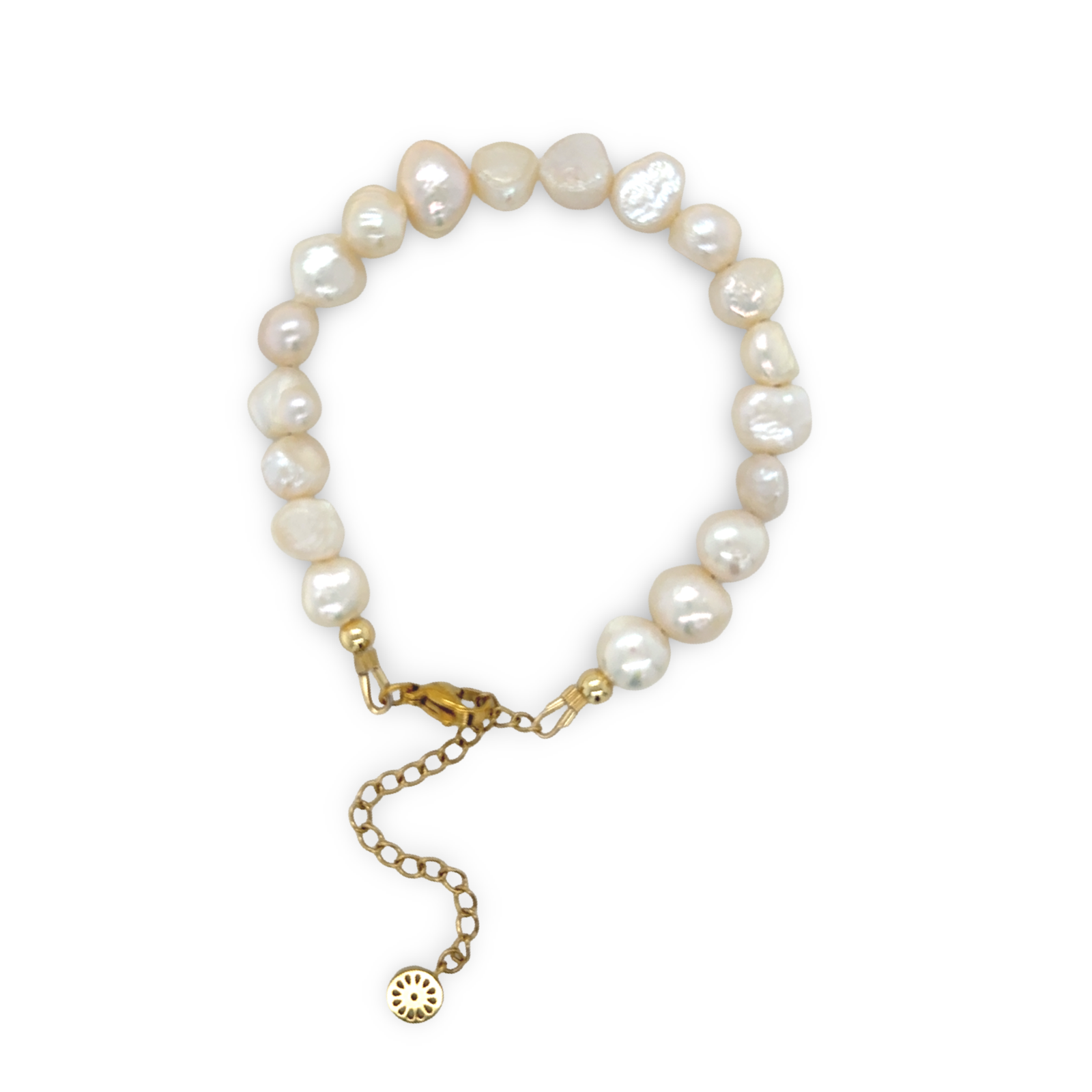 Adjustable Irregular Pearl Bracelet