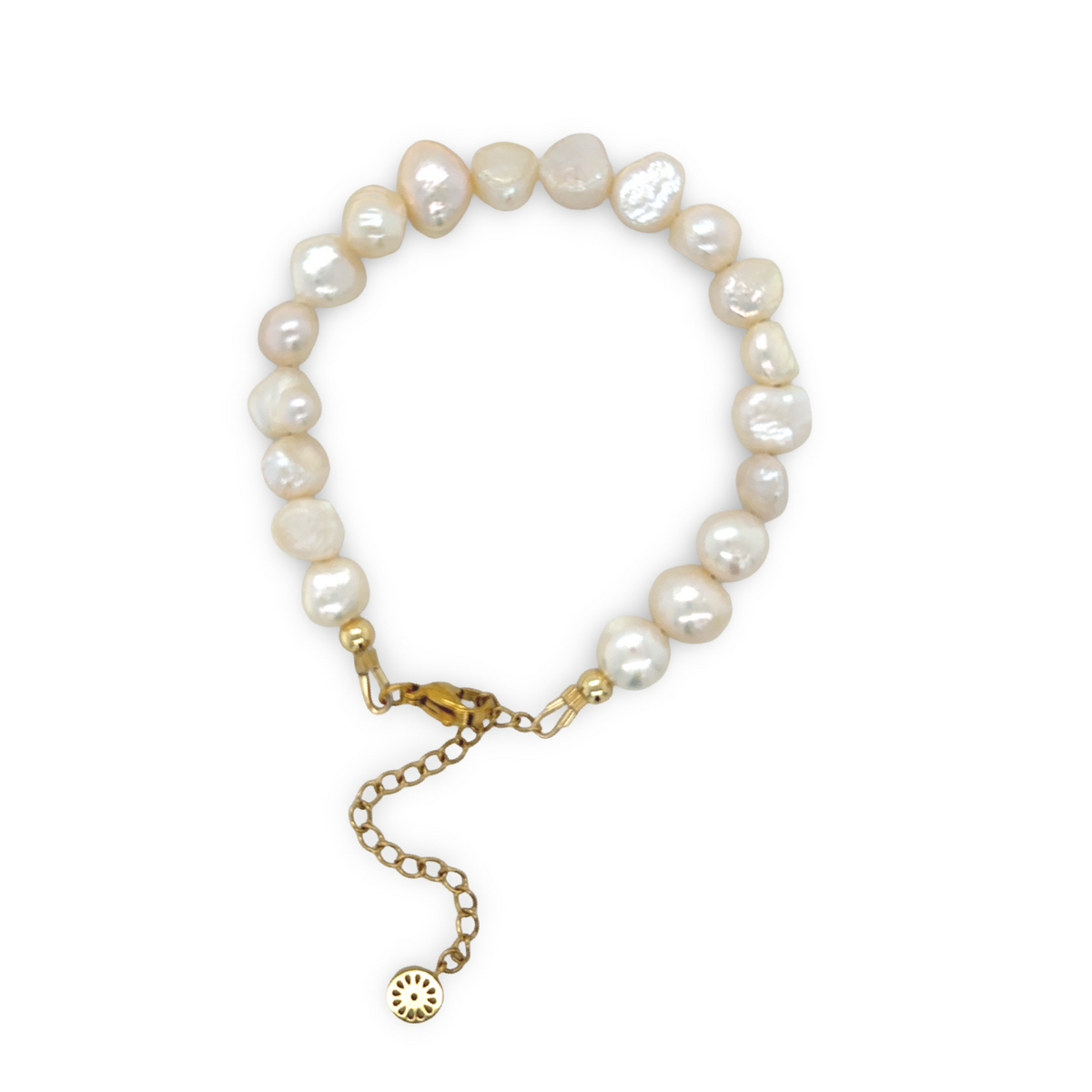 Adjustable Irregular Pearl Bracelet — pulsera de Karola & Co.