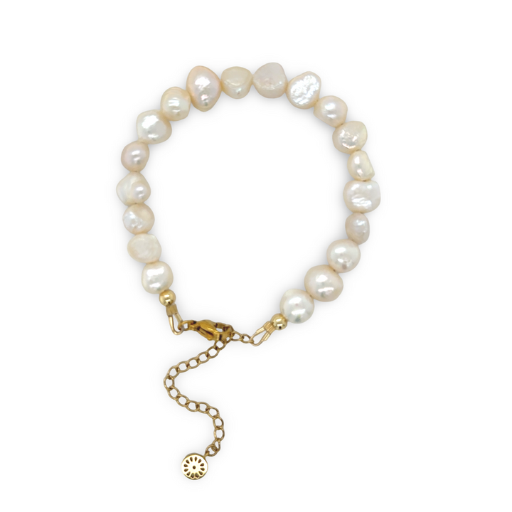 Adjustable Irregular Pearl Bracelet — pulsera de Karola & Co.