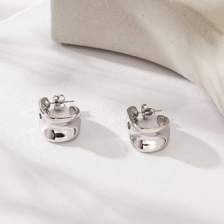 Audrey Earrings / Silver — aretes de Karola & Co.