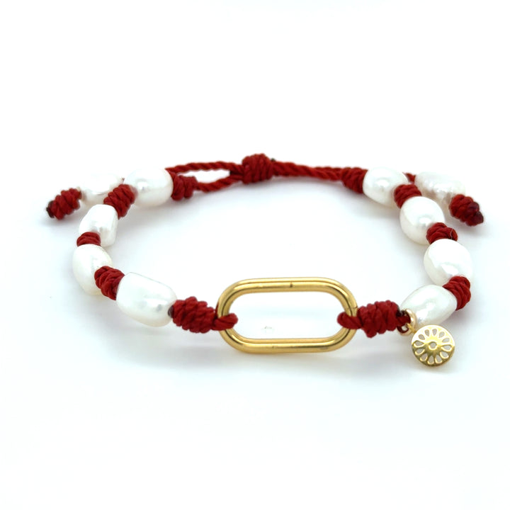Pearl Link Bracelet — pulsera de Karola & Co.