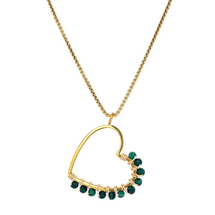 Amour Beaded Heart Necklace — collar de Karola & Co.