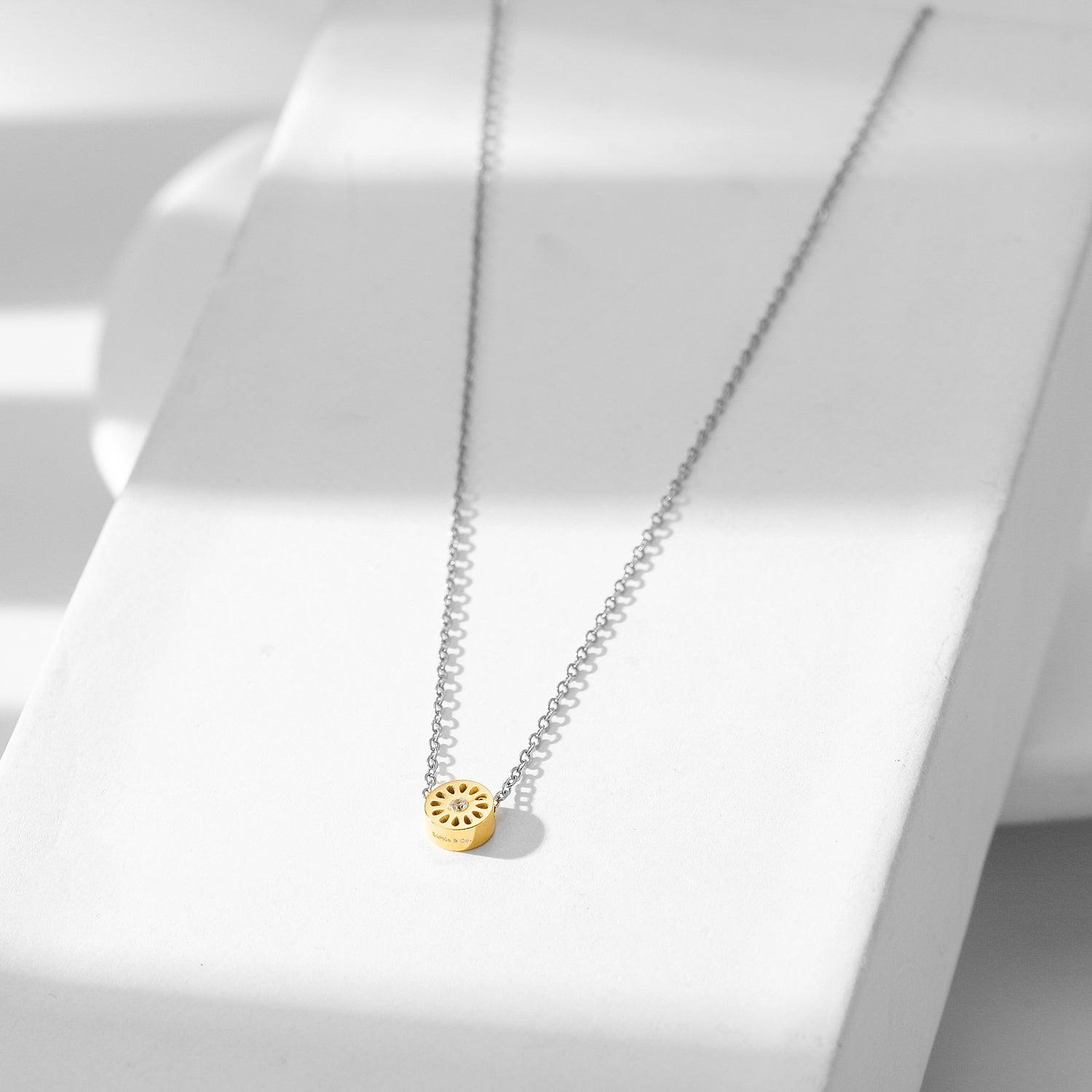 Signature Mini Two Tone Necklace