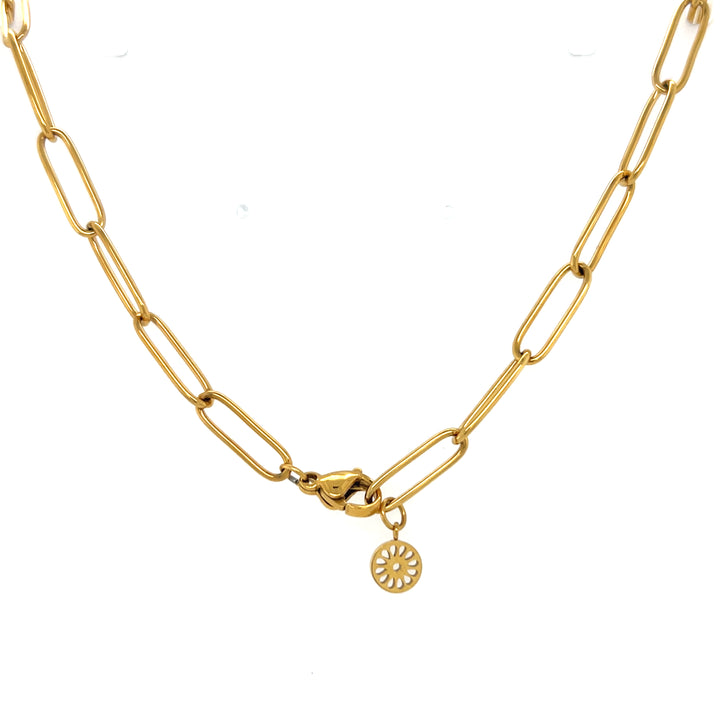 Paperclip Two Tone Necklace — collar de Karola & Co.