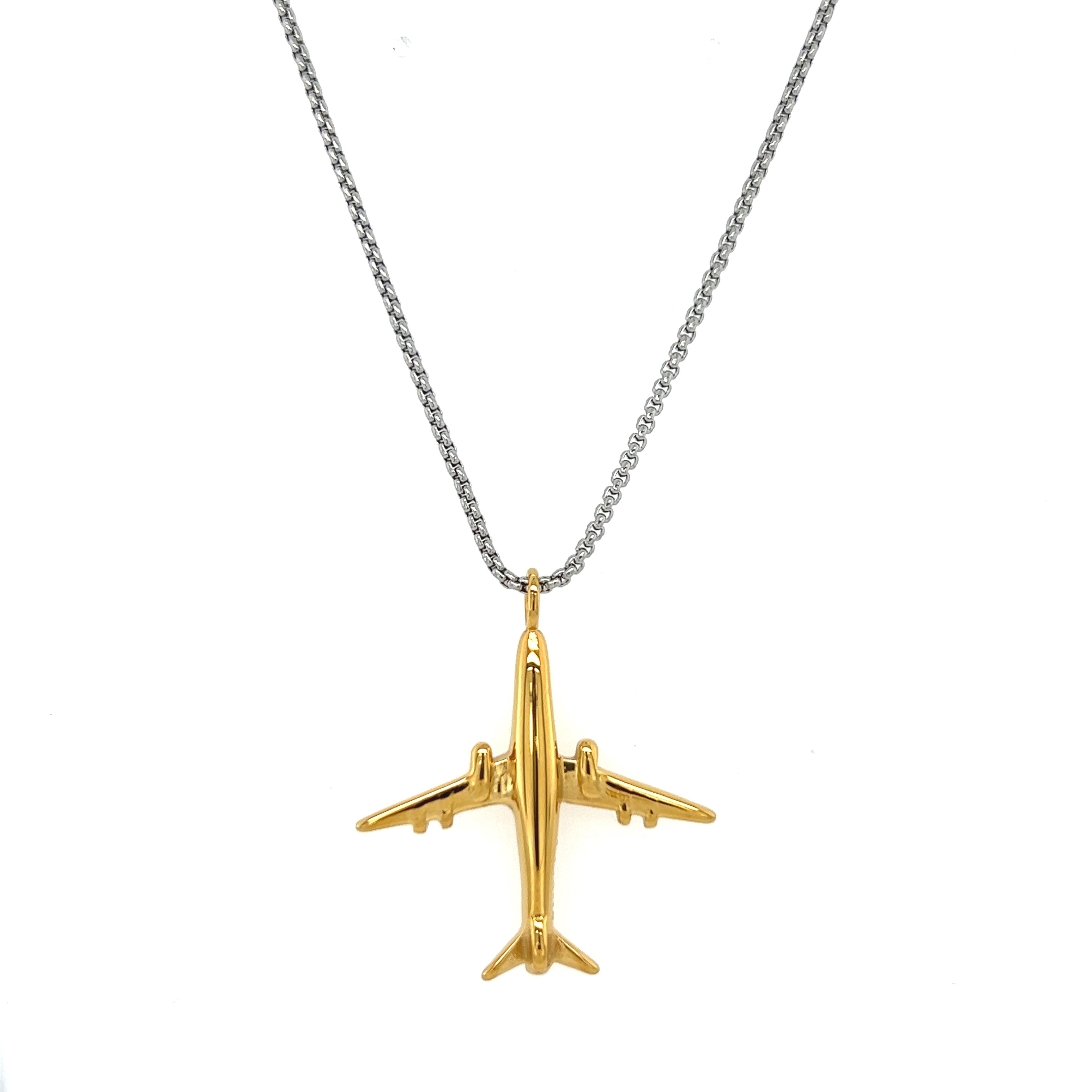 Bon Voyage Two Tone Necklace