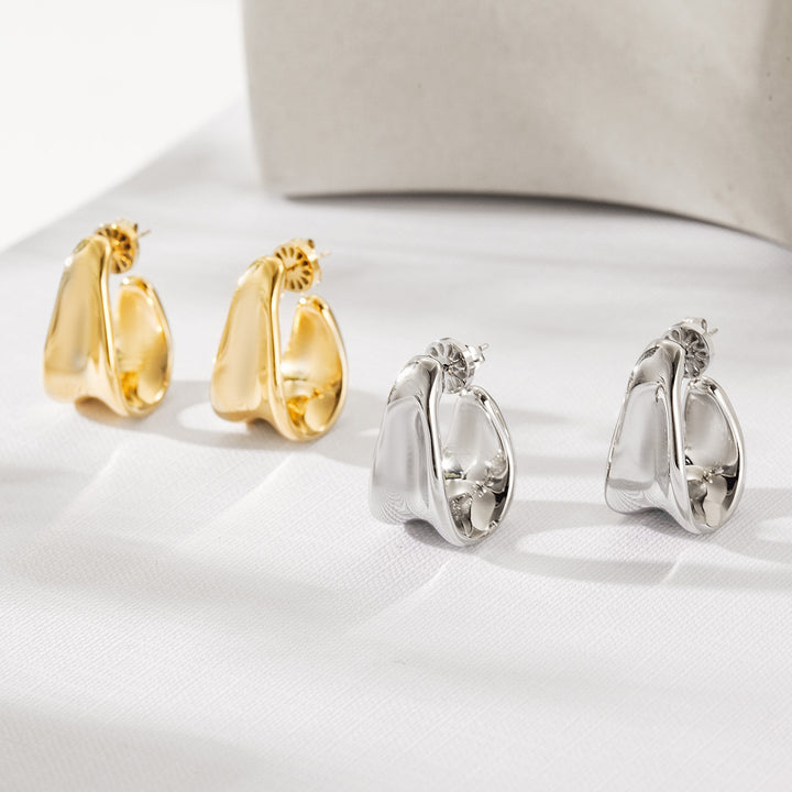 Audrey Earrings / Silver — aretes de Karola & Co.