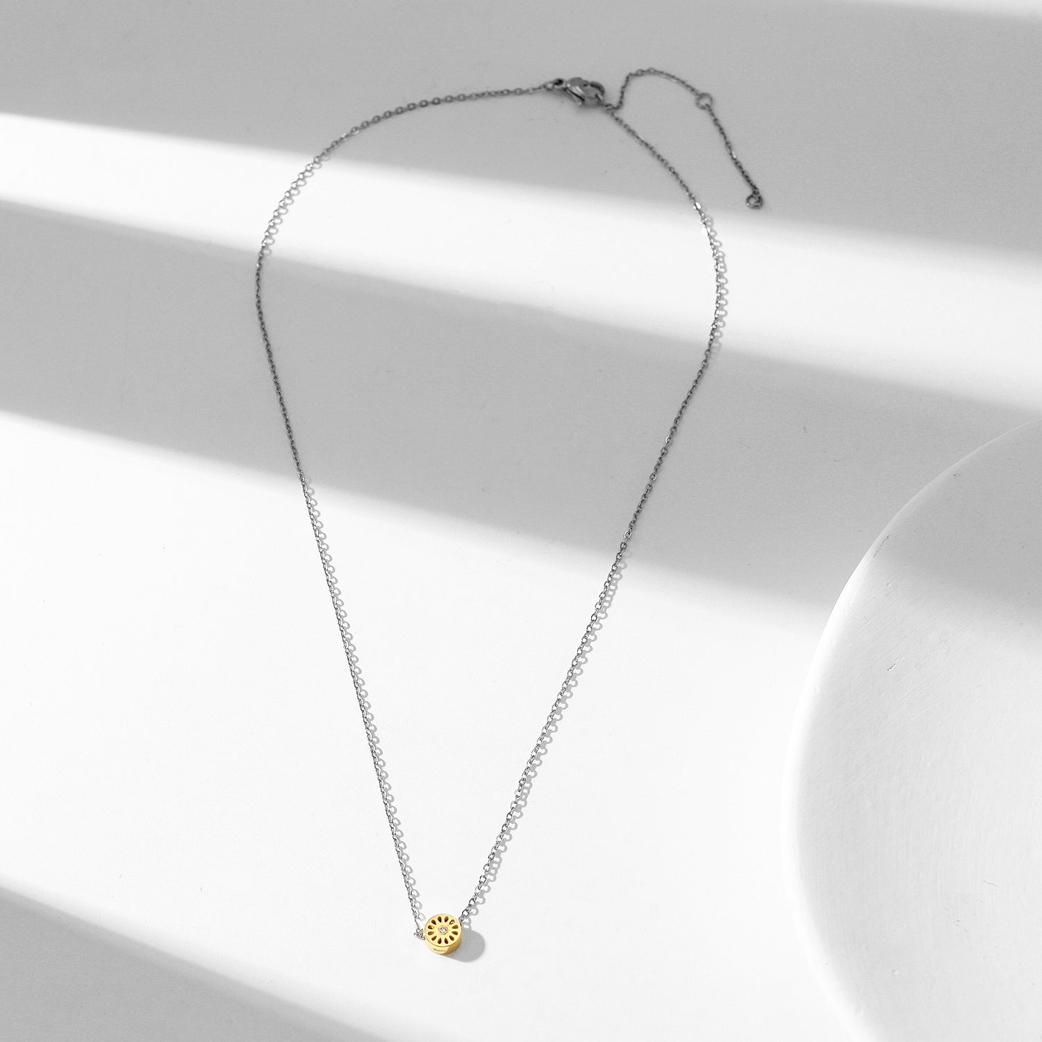 Signature Mini Two Tone Necklace