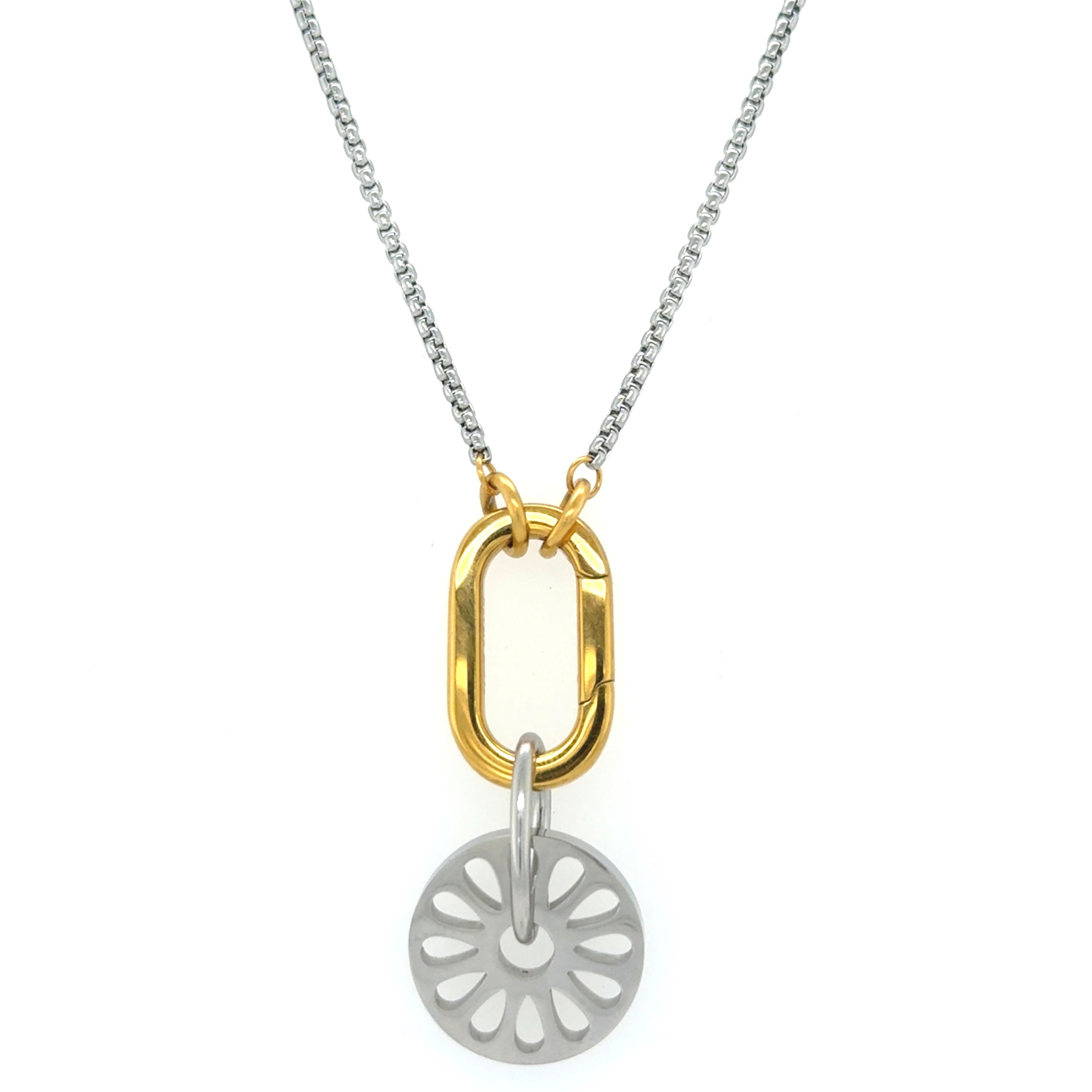 Trece + Clara Two Tone Necklace
