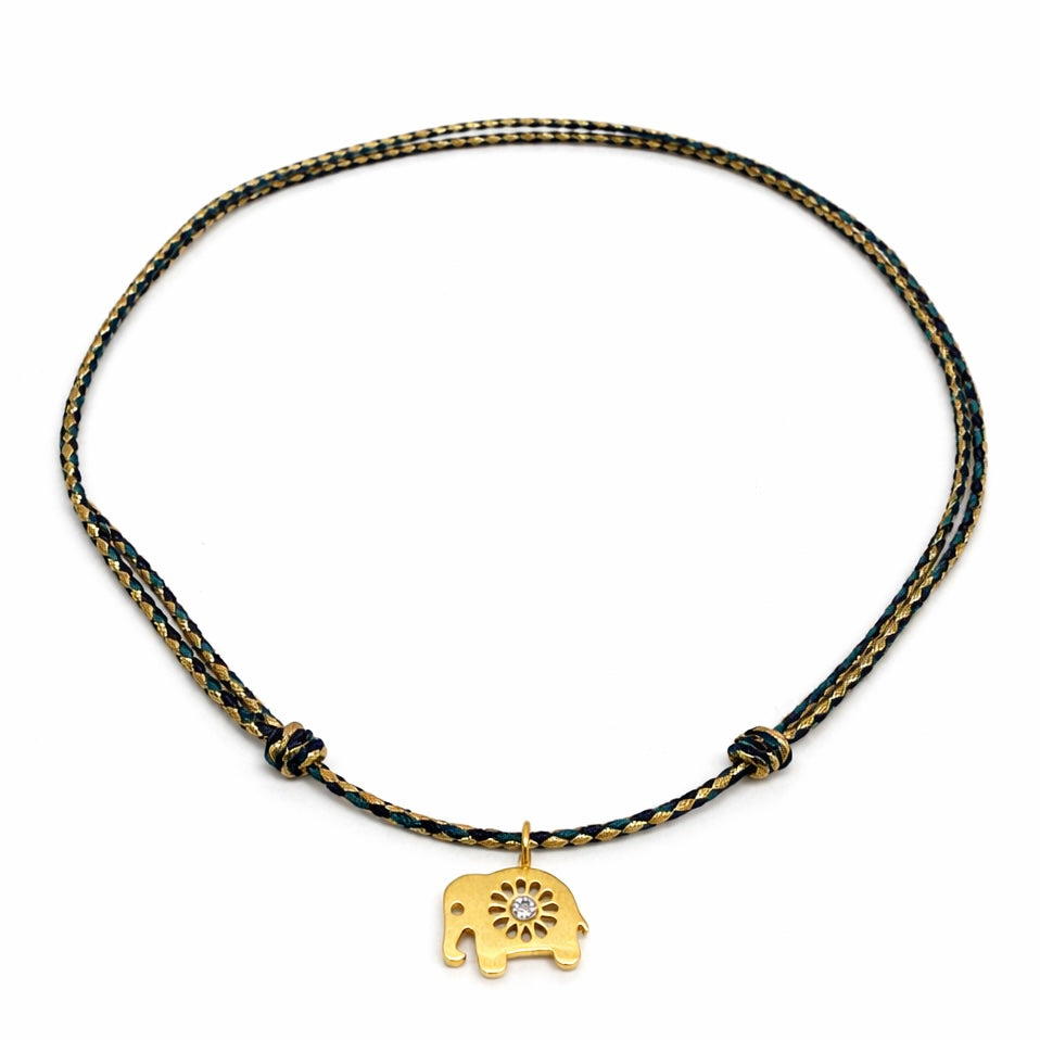 Braided Elephant Necklace