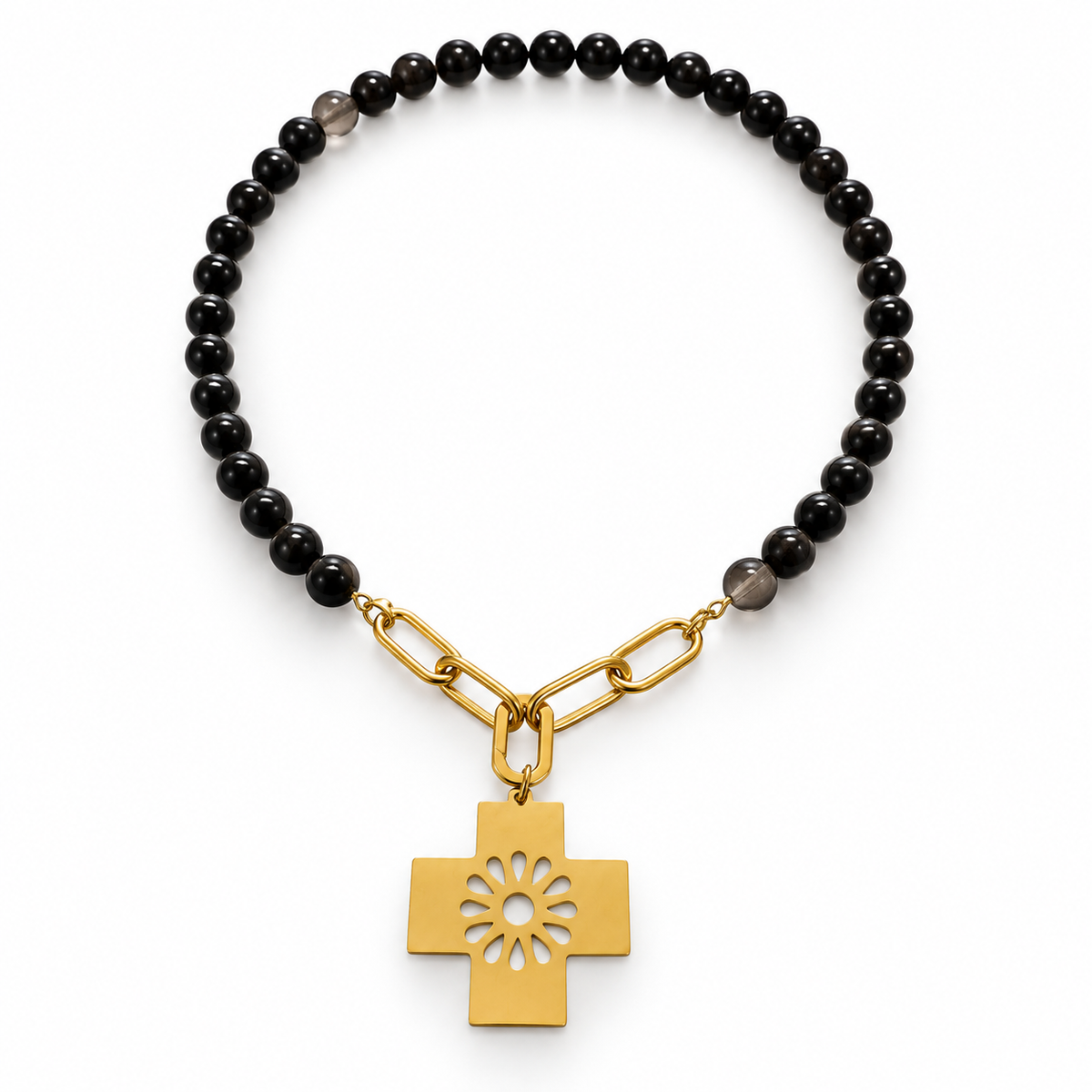 Black Cross Necklace