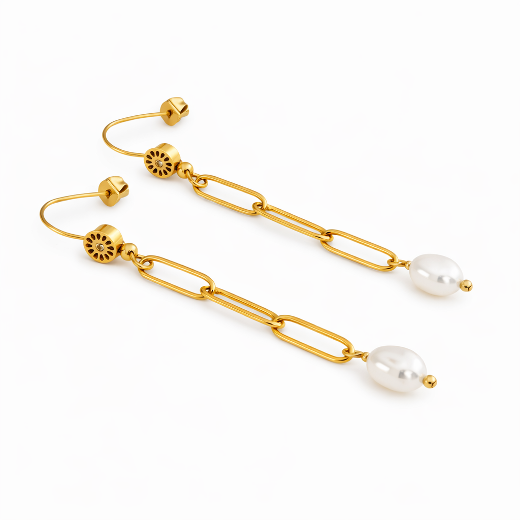 Signature Paperclip Dangle Earrings
