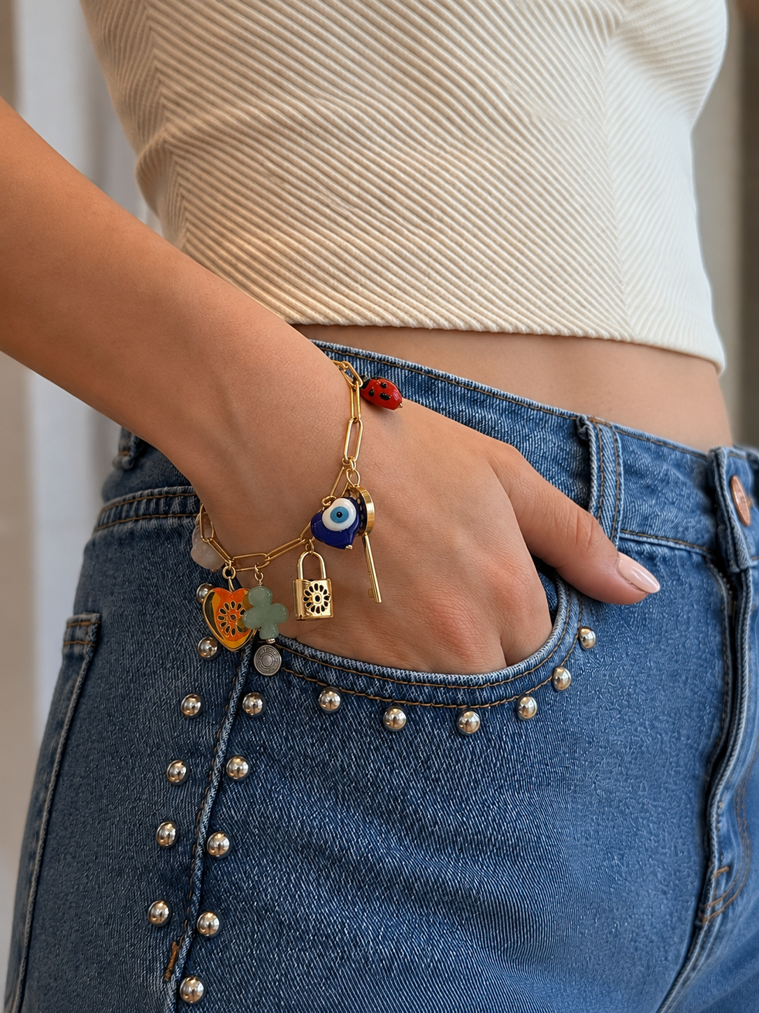 Fortuna Charm Bracelet — pulsera de Karola & Co.