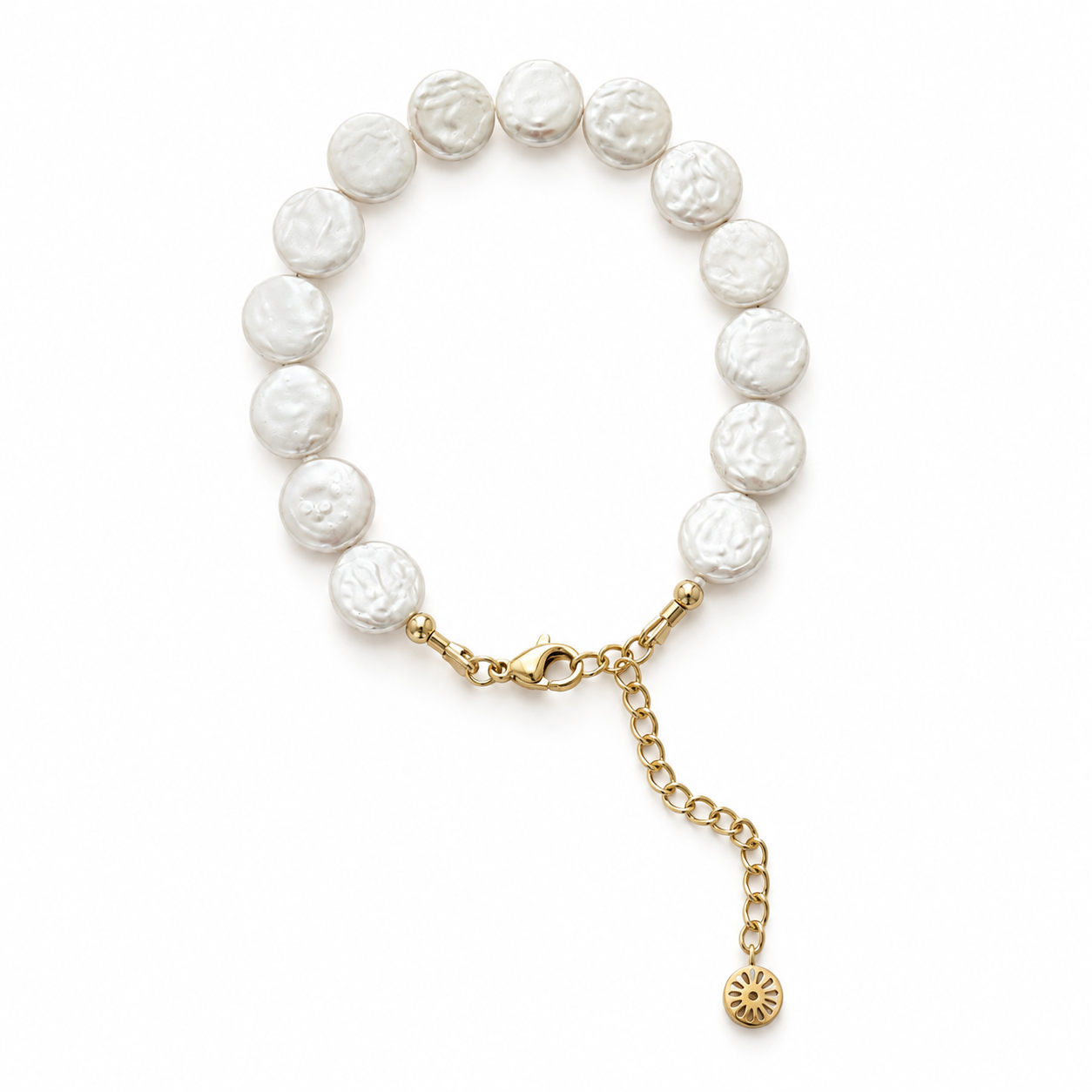 Coin Pearl Adjustable Bracelet