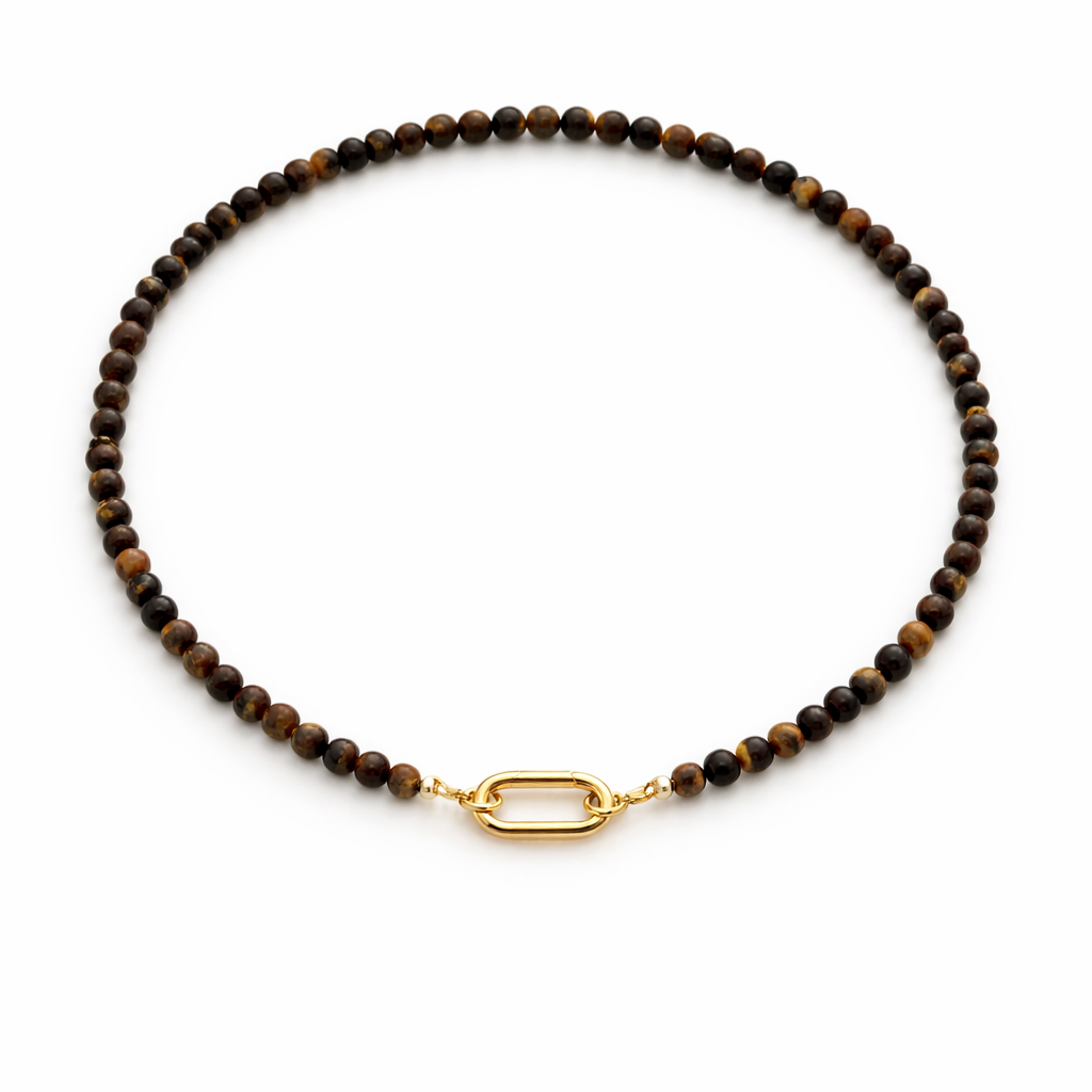 Veinte Once Tiger Eye Necklace — collar de Karola & Co.