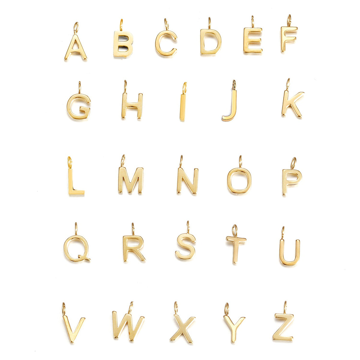 Adjustable Initial Charm Bracelet