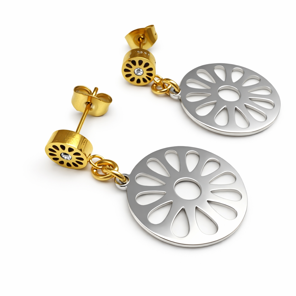 Mini Signature Double Earrings