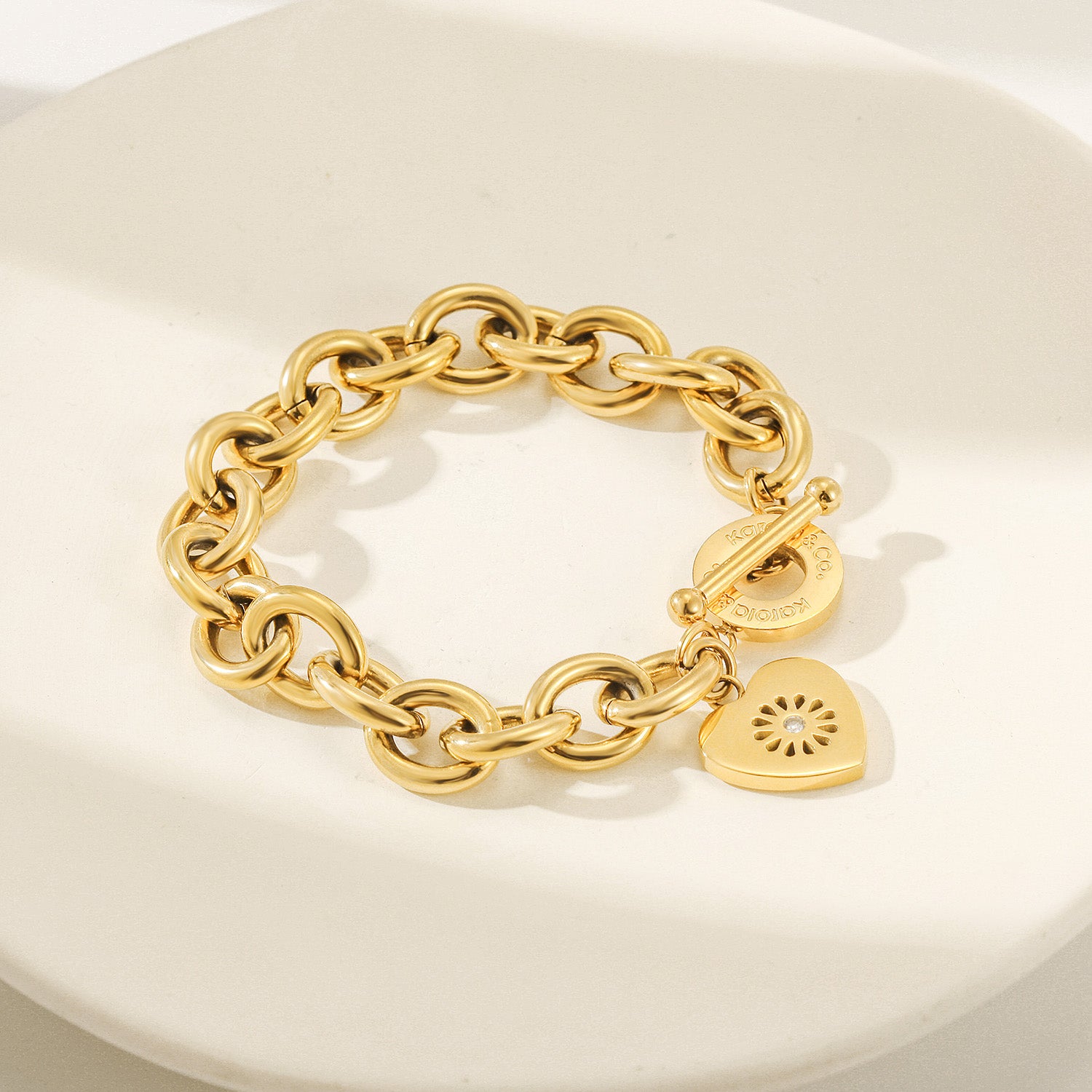 Heart / Signature Bold Bracelet — pulsera de Karola & Co.