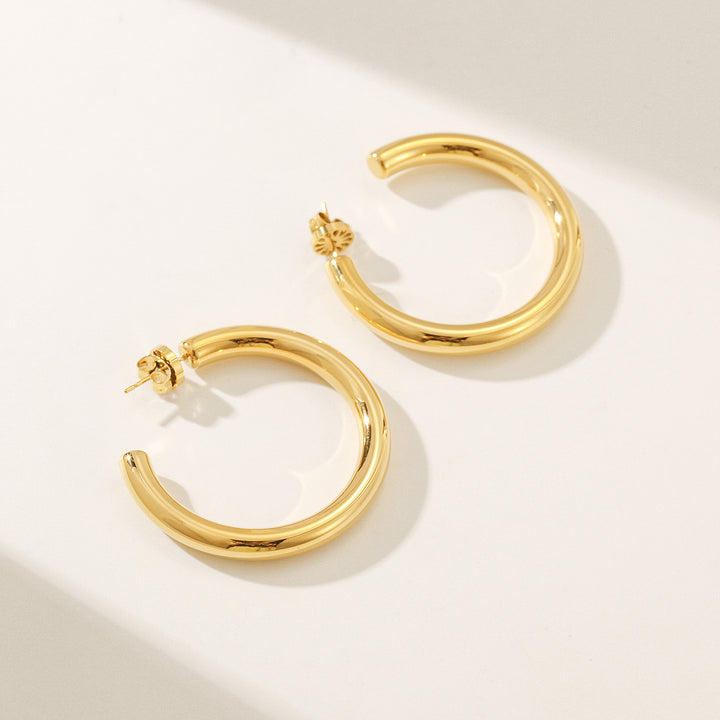 Miami Hoops Gold — aretes de Karola & Co.