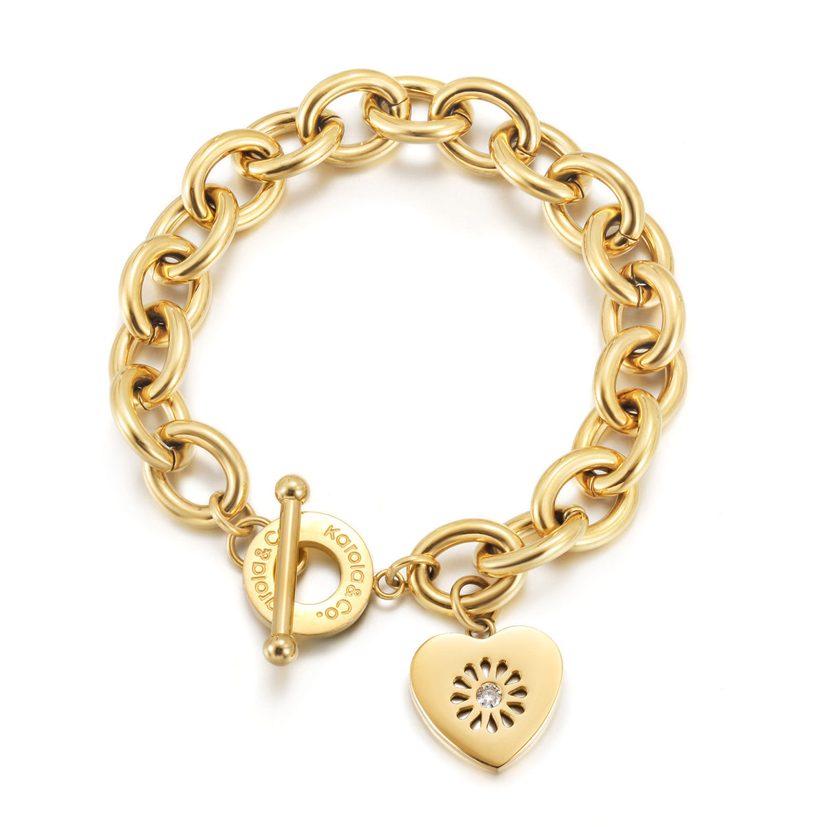Heart / Signature Bold Bracelet — pulsera de Karola & Co.