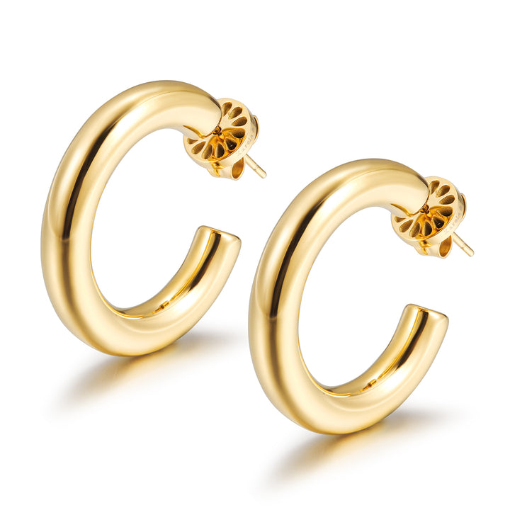 Miami Hoops Gold — aretes de Karola & Co.