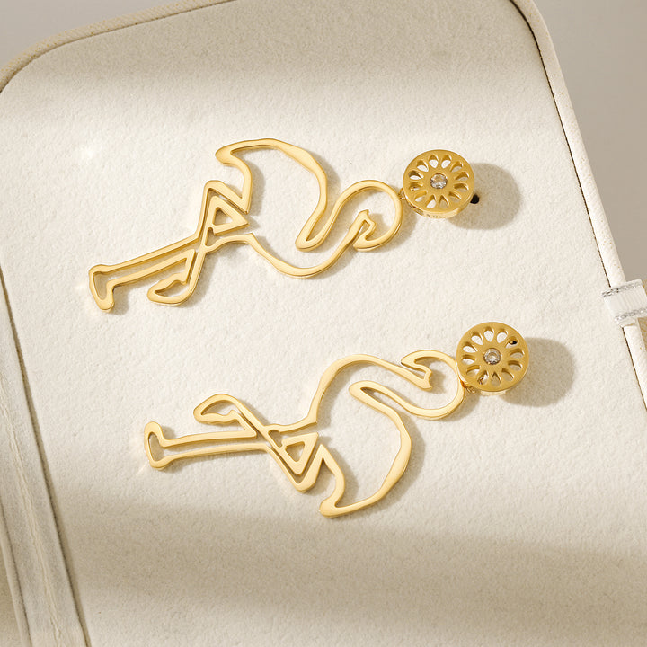 Flamingo Earrings — aretes de Karola & Co.