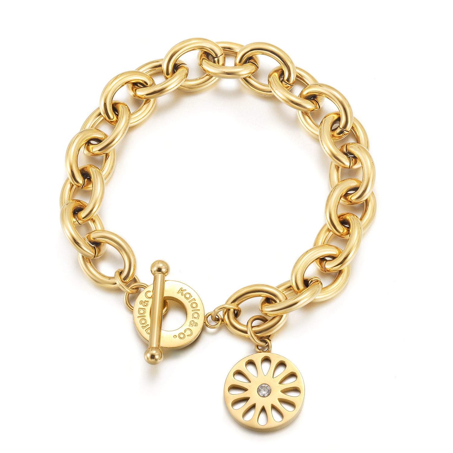 Flower / Signature Bold Bracelet — pulsera de Karola & Co.