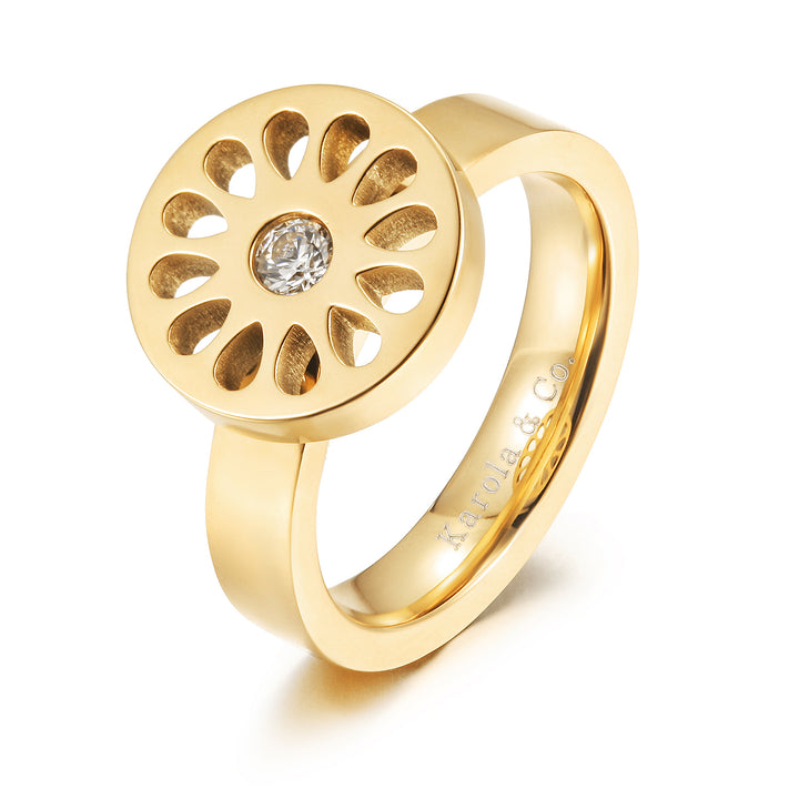 Signature Flower Ring — sortija de Karola & Co.