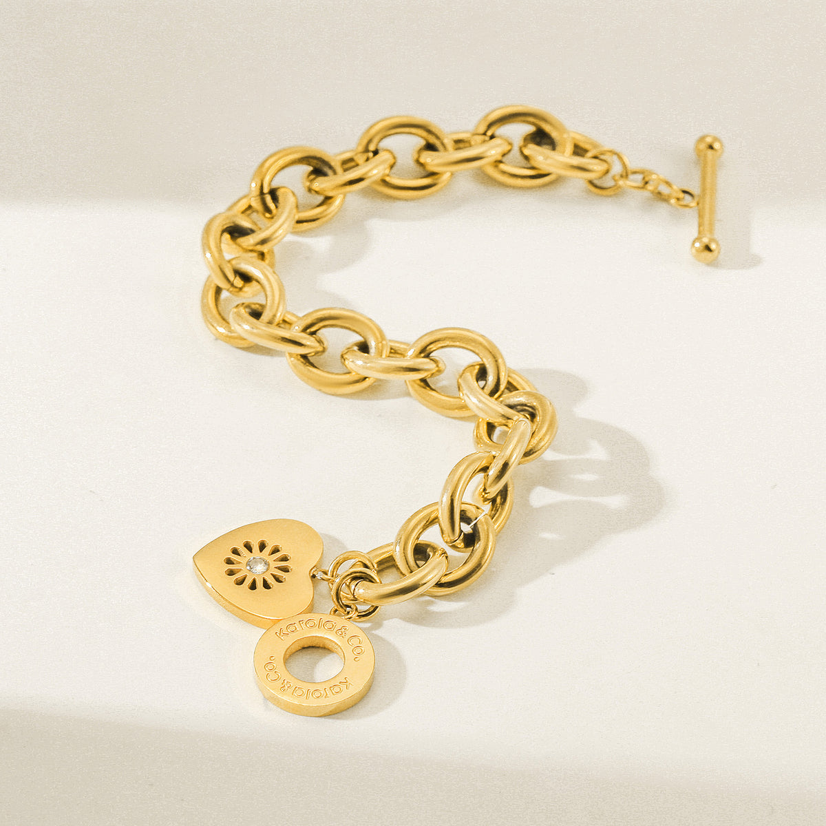 Heart / Signature Bold Bracelet — pulsera de Karola & Co.