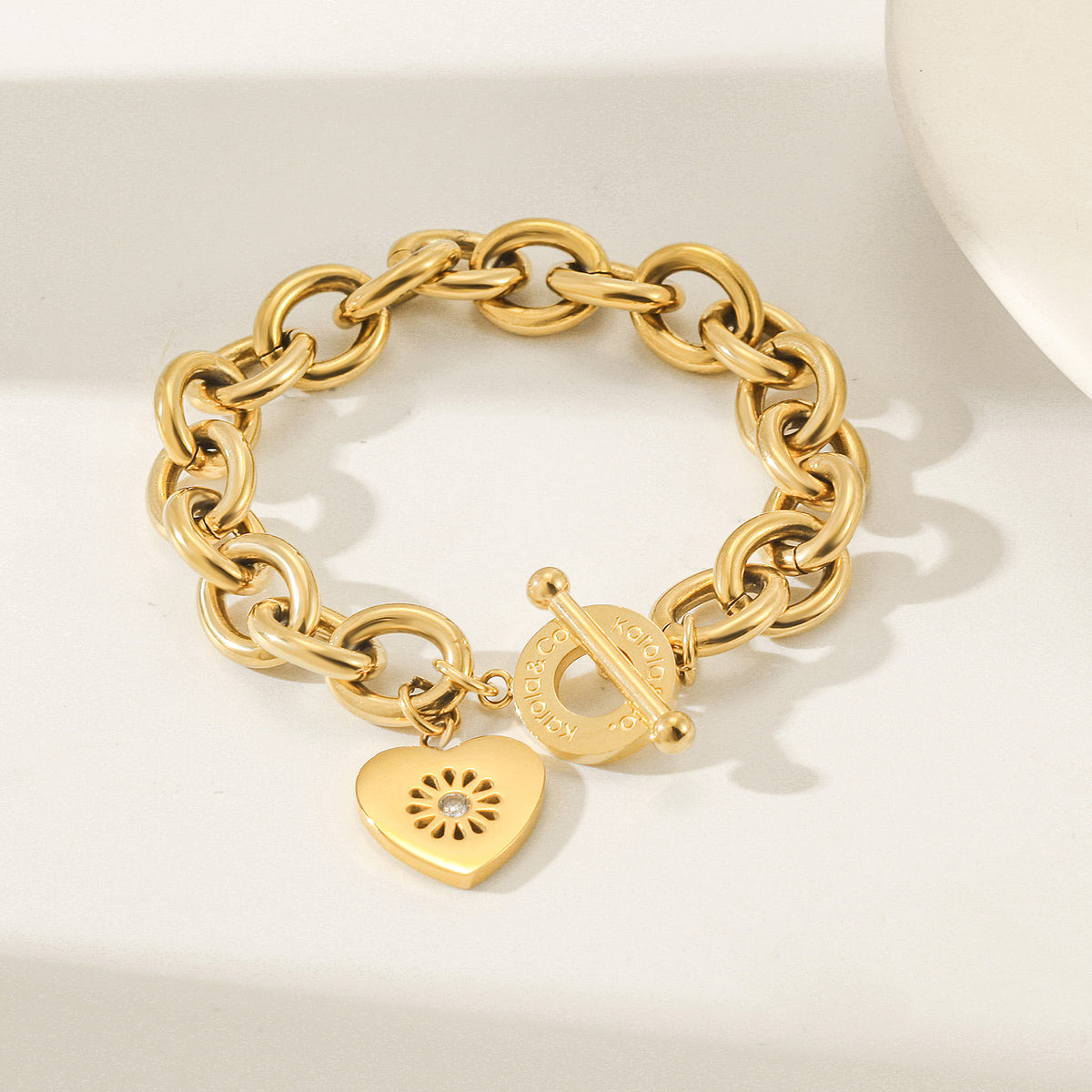 Heart / Signature Bold Bracelet — pulsera de Karola & Co.