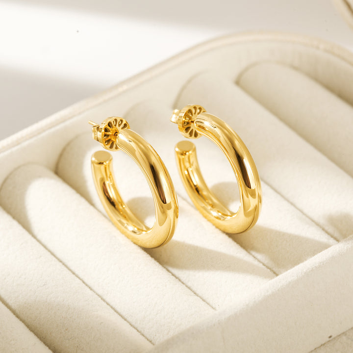 Miami Hoops Gold — aretes de Karola & Co.