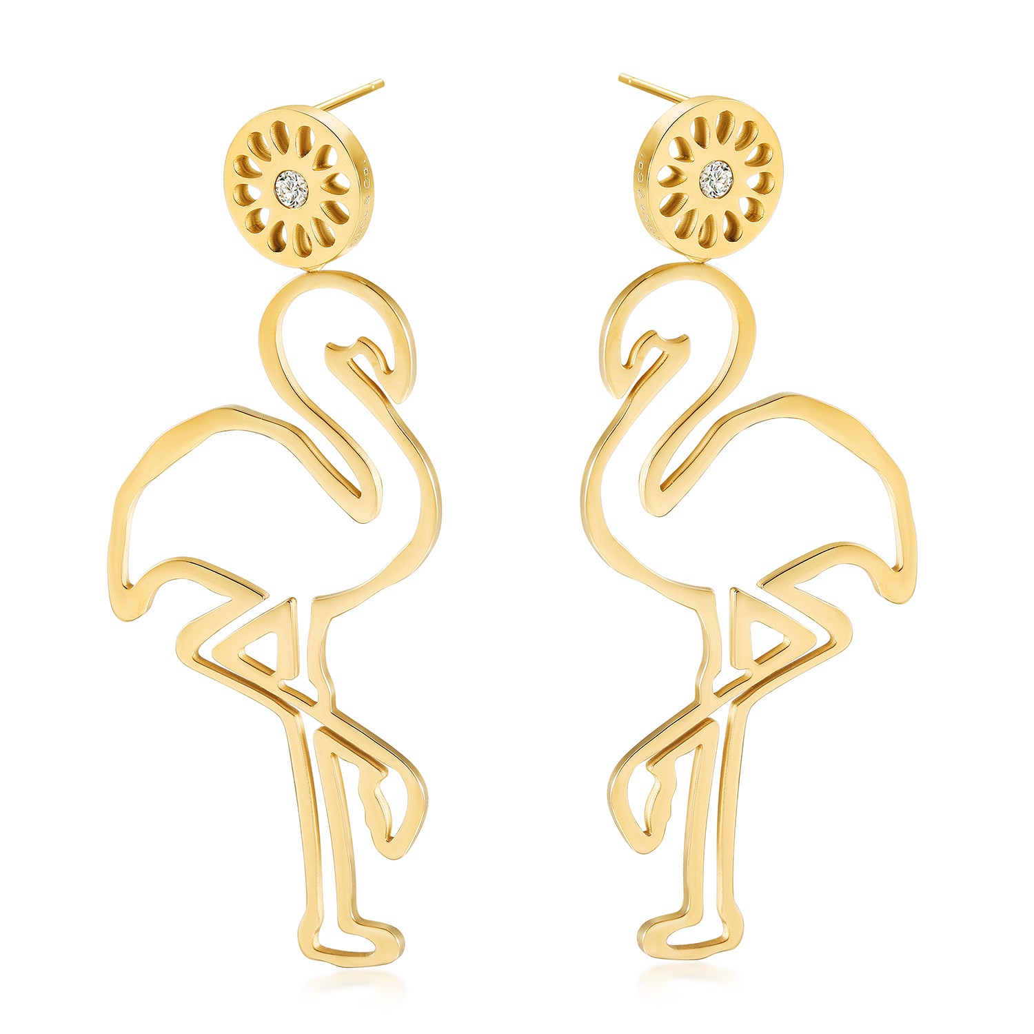 Flamingo Earrings — aretes de Karola & Co.