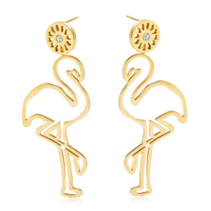 Flamingo Earrings — aretes de Karola & Co.