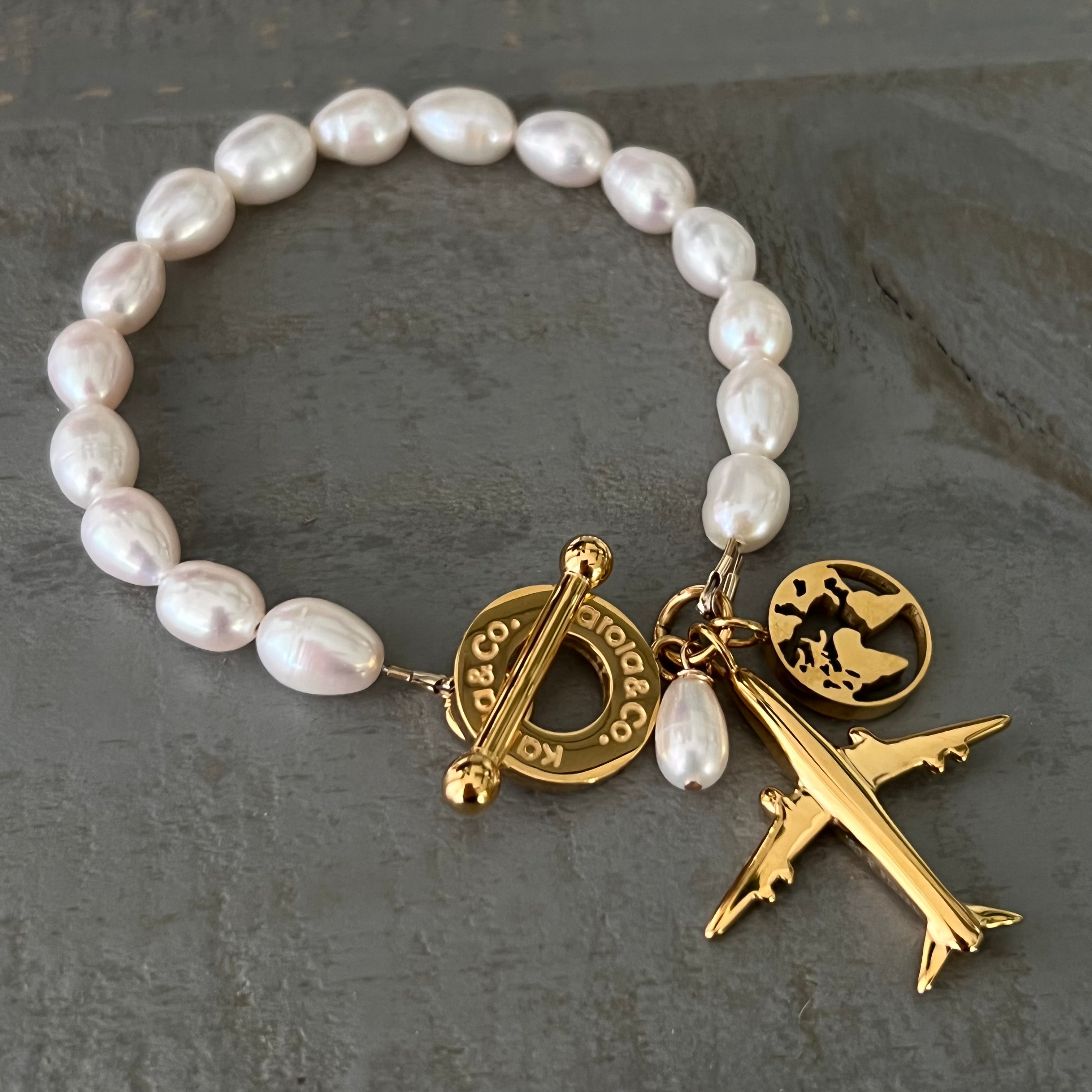 Alejandra Bon Voyage Pearl Bracelet