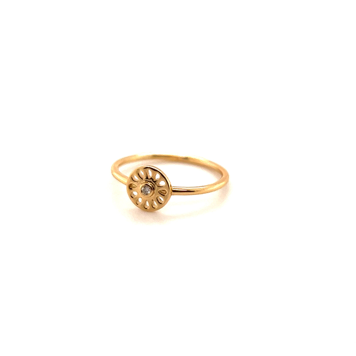 Signature Gold + Diamond Ring — sortija de Karola & Co.