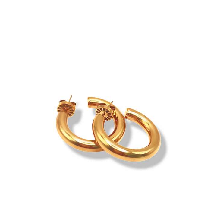 Miami Hoops Gold — aretes de Karola & Co.
